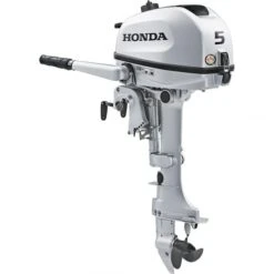 Honda 5 HP Tiller Outboard Motor - BF5 - 2024 -Honda 5 hp tiller outboard motor bf5 grey 15 rope start manual tilt bf5dhshna 1