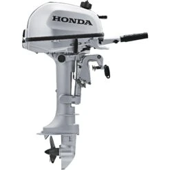 Honda 5 HP Tiller Outboard Motor - BF5 - 2024 -Honda 5 hp tiller outboard motor bf5 grey 15 rope start manual tilt bf5dhshna 3